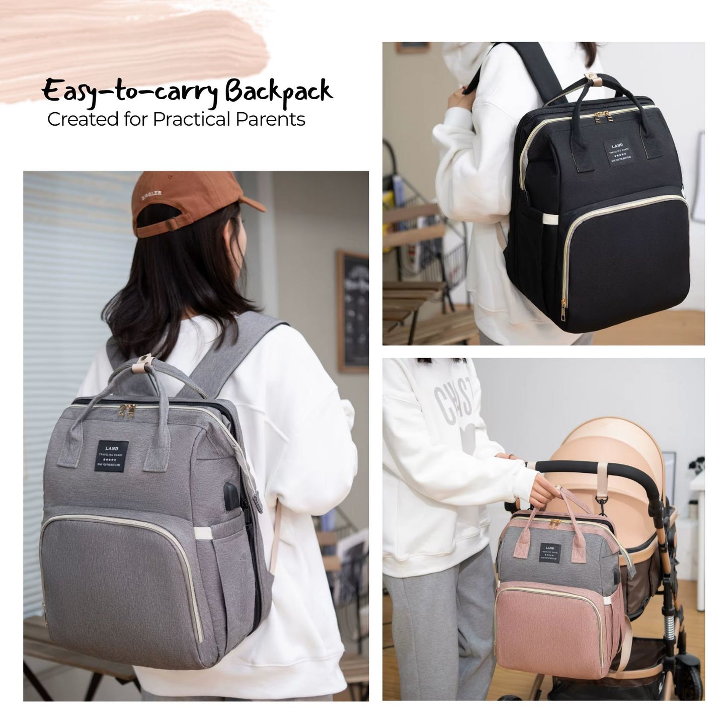 Multifunctional Diaper Baby Backpack