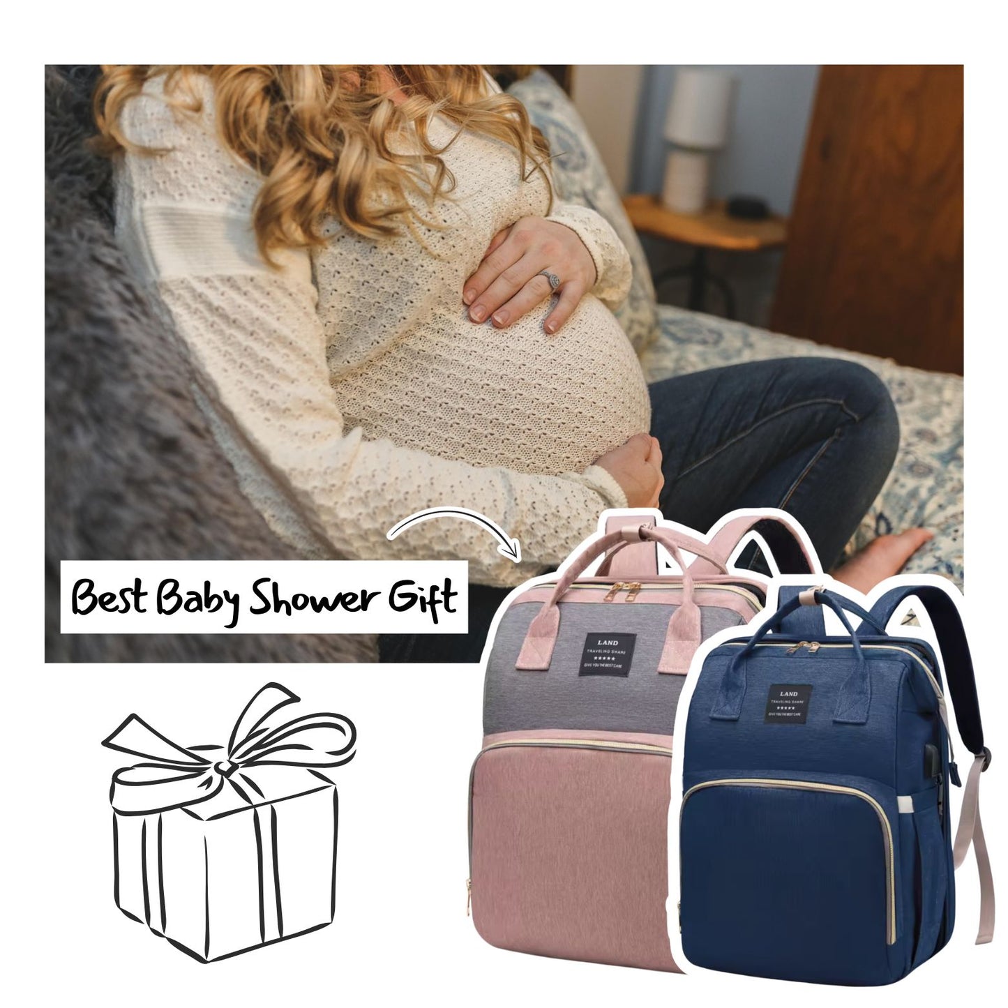 Multifunctional Diaper Baby Backpack